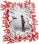 Porta Foto Nettuno in  metallo decoro Marino Arti & Mestieri