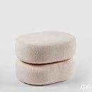 Pouf Boucle Ovale in Tessuto EDG Enzo De Gasperi