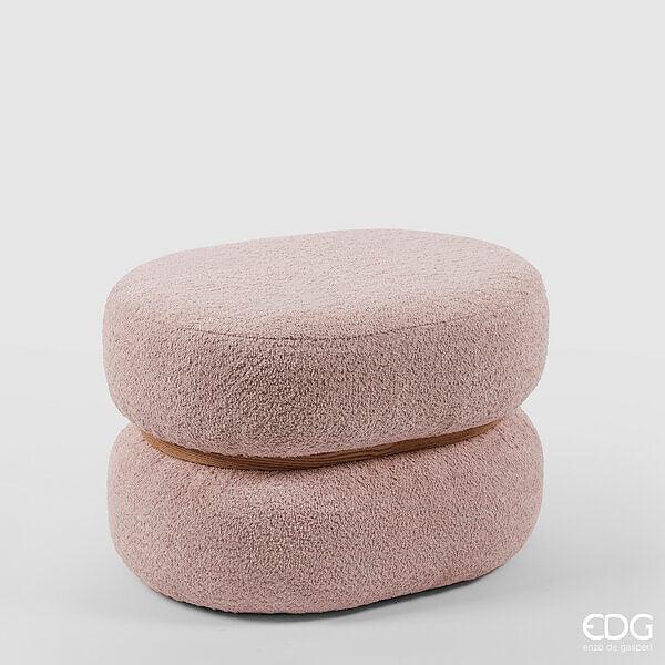 Pouf Boucle Ovale in Tessuto EDG Enzo De Gasperi
