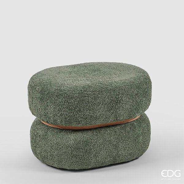 Pouf Boucle Ovale in Tessuto EDG Enzo De Gasperi