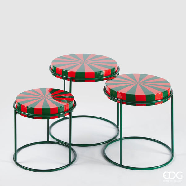 EDG Enzo De Gasperi | Tavolo rotondo bicolore decorativo Natale 2025