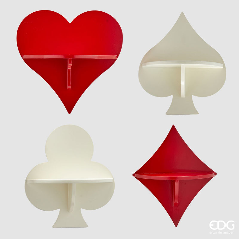 EDG Enzo De Gasperi | Mensola in stile seme carte da poker Natale 2025