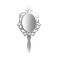 Specchio Da Trucco Madame silver