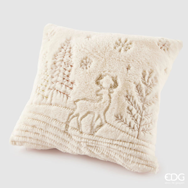 EDG Enzo De Gasperi | Cuscino decorativo in tessuto con pelo Natale 2025