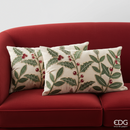 EDG Enzo De Gasperi | Cuscino agrifoglio in tessuto Natale 2025