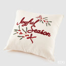 EDG Enzo De Gasperi | Cuscino vischio in tessuto con scritta Natale 2025