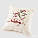EDG Enzo De Gasperi | Cuscino vischio in tessuto "Happy Holidays" Natale 2025