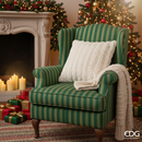EDG Enzo De Gasperi | Cuscino decorativo con pelo in tessuto Natale 2025