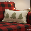 EDG Enzo De Gasperi | Cuscino in tessuto con decorazione di pini Natale 2025