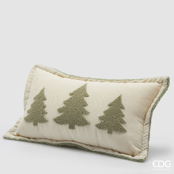 EDG Enzo De Gasperi | Cuscino in tessuto con decorazione di pini Natale 2025