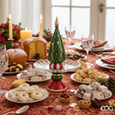 EDG Enzo De Gasperi | Alzata decorativa in ceramica Natale 2025