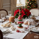 EDG Enzo De Gasperi | Alzata decorativa in ceramica Natale 2025