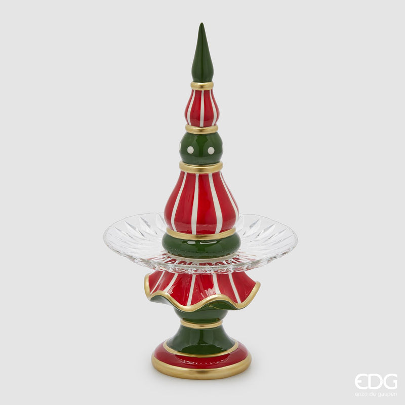 EDG Enzo De Gasperi | Alzata decorativa in ceramica Natale 2025