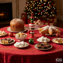 EDG Enzo De Gasperi | Alzata decorativa in ceramica Natale 2025