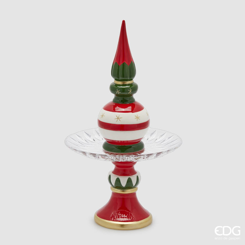 EDG Enzo De Gasperi | Alzata decorativa in ceramica Natale 2025