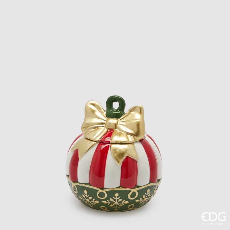 EDG Enzo De Gasperi | Contenitore in ceramica a forma di palla Natale 2025