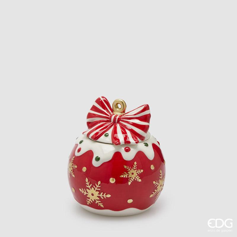 EDG Enzo De Gasperi | Contenitore in ceramica a forma di palla Natale 2025