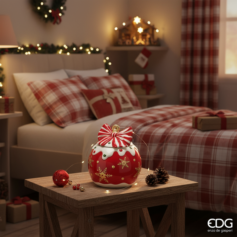 EDG Enzo De Gasperi | Contenitore in ceramica a forma di palla Natale 2025
