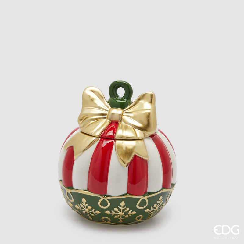 EDG Enzo De Gasperi | Contenitore in ceramica a forma di palla Natale 2025