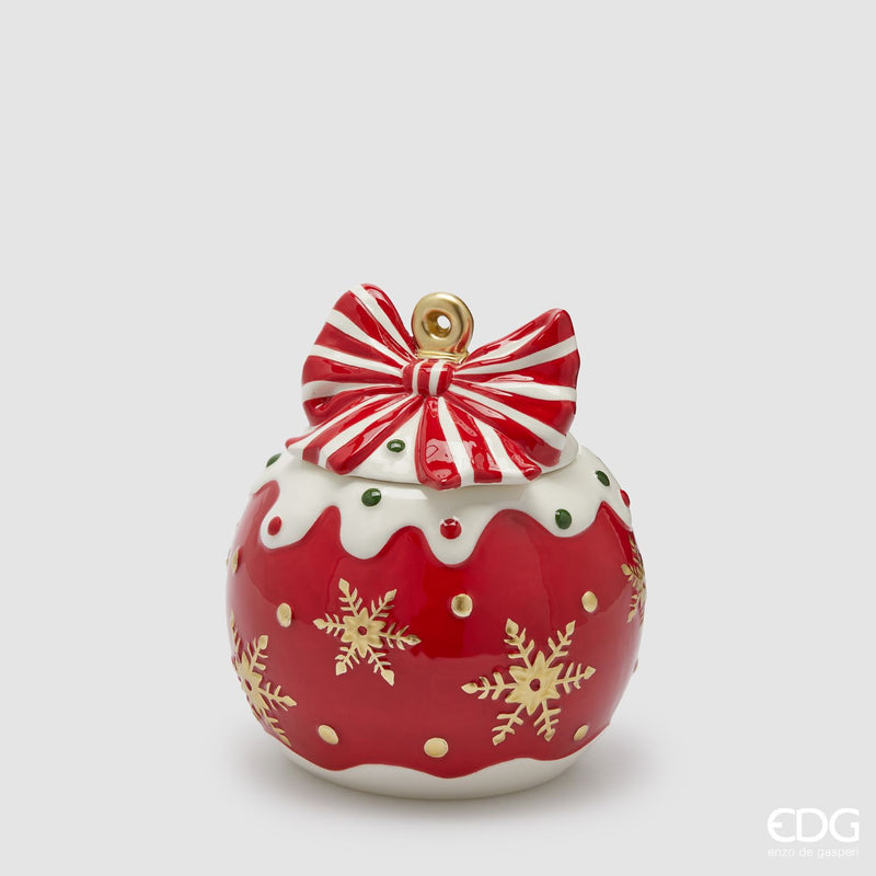 EDG Enzo De Gasperi | Contenitore in ceramica a forma di palla Natale 2025