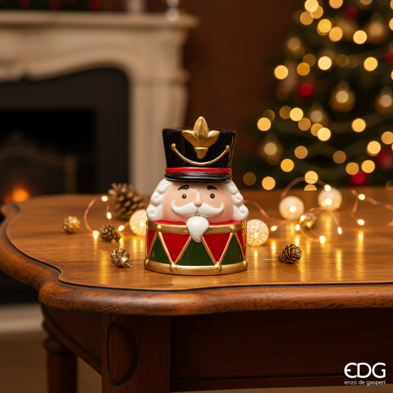 EDG Enzo De Gasperi | Contenitore in stile tamburo con soldatino Natale 2025