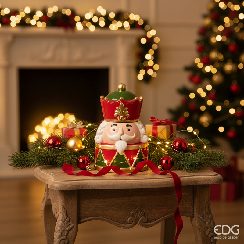 EDG Enzo De Gasperi | Contenitore in stile tamburo con soldatino Natale 2025