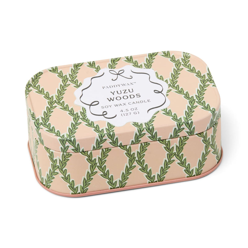 Paddywax | Candela Cherie 4,5 oz/127 g in latta stampata