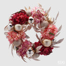 EDG Enzo De Gasperi Ghirlanda con Ortensie e Perline Natale 2025