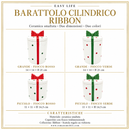 Easy Life | Barattolo Natalizio Decorativo Cilindrico in Ceramica Ribbon -2 Dimensioni e 2 Colori