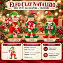 EDG Enzo De Gasperi | Elfo Clay Natalizio H 12 cm – 3 Decori