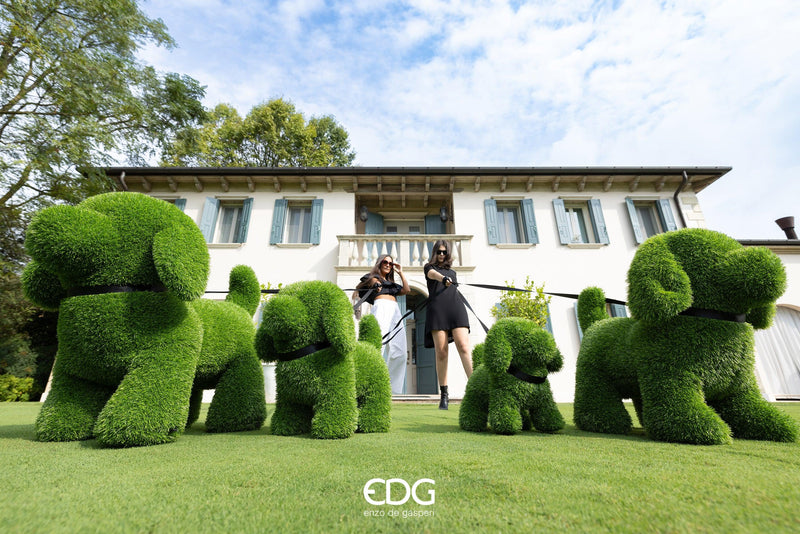 EDG Enzo De Gasperi Decoro Orso Erba per Esterno