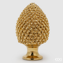 EDG Enzo De Gasperi Pigna Decorativa in Ceramica, oro, grande.