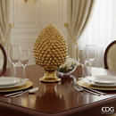 EDG Enzo De Gasperi Pigna decorativa in ceramica Oro lucida