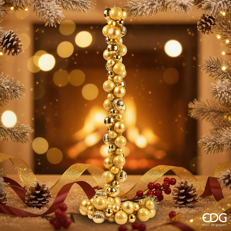 EDG Enzo De Gasperi | Festone con mix di palline H 150 cm. Natale 2025