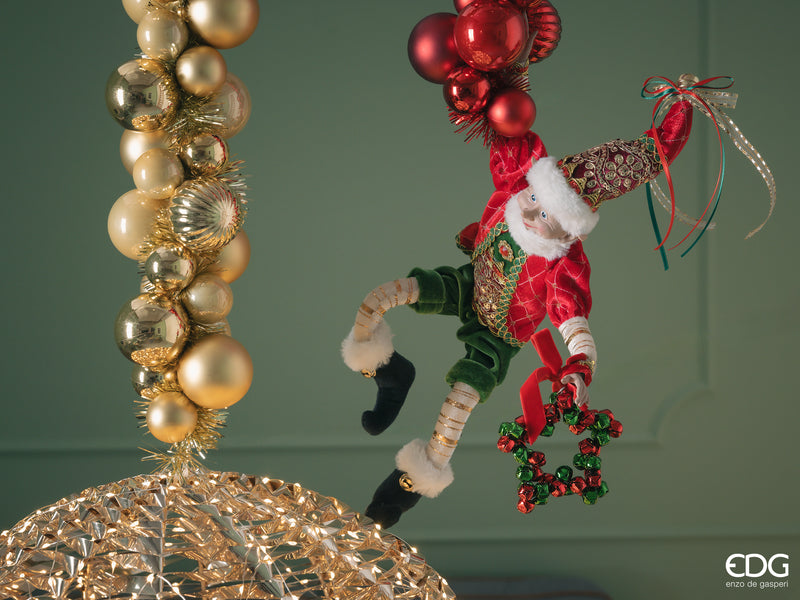 Enzo De Gasperi Decoro Elfo da Appendere Natale 2024
