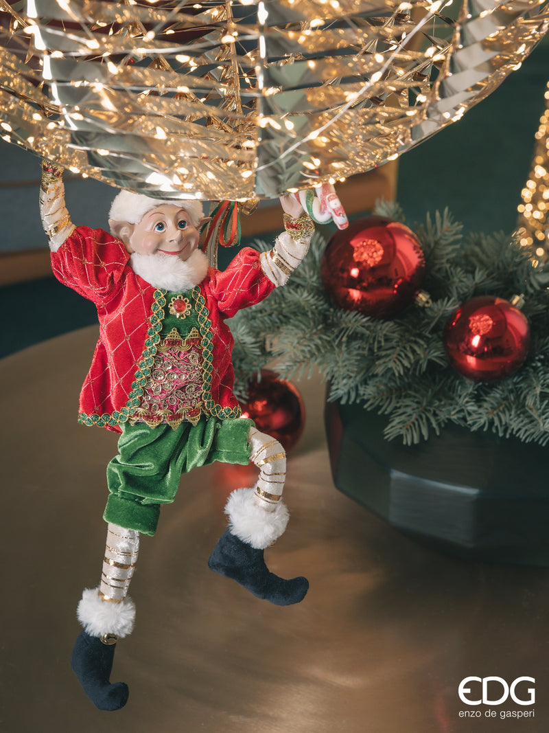 Enzo De Gasperi Decoro Elfo da Appendere Natale 2024