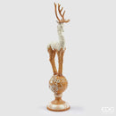 Enzo De Gasperi Renna Marzapane in Poliresina Natale 2025