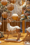 Enzo De Gasperi Renna Marzapane in Poliresina Natale 2025