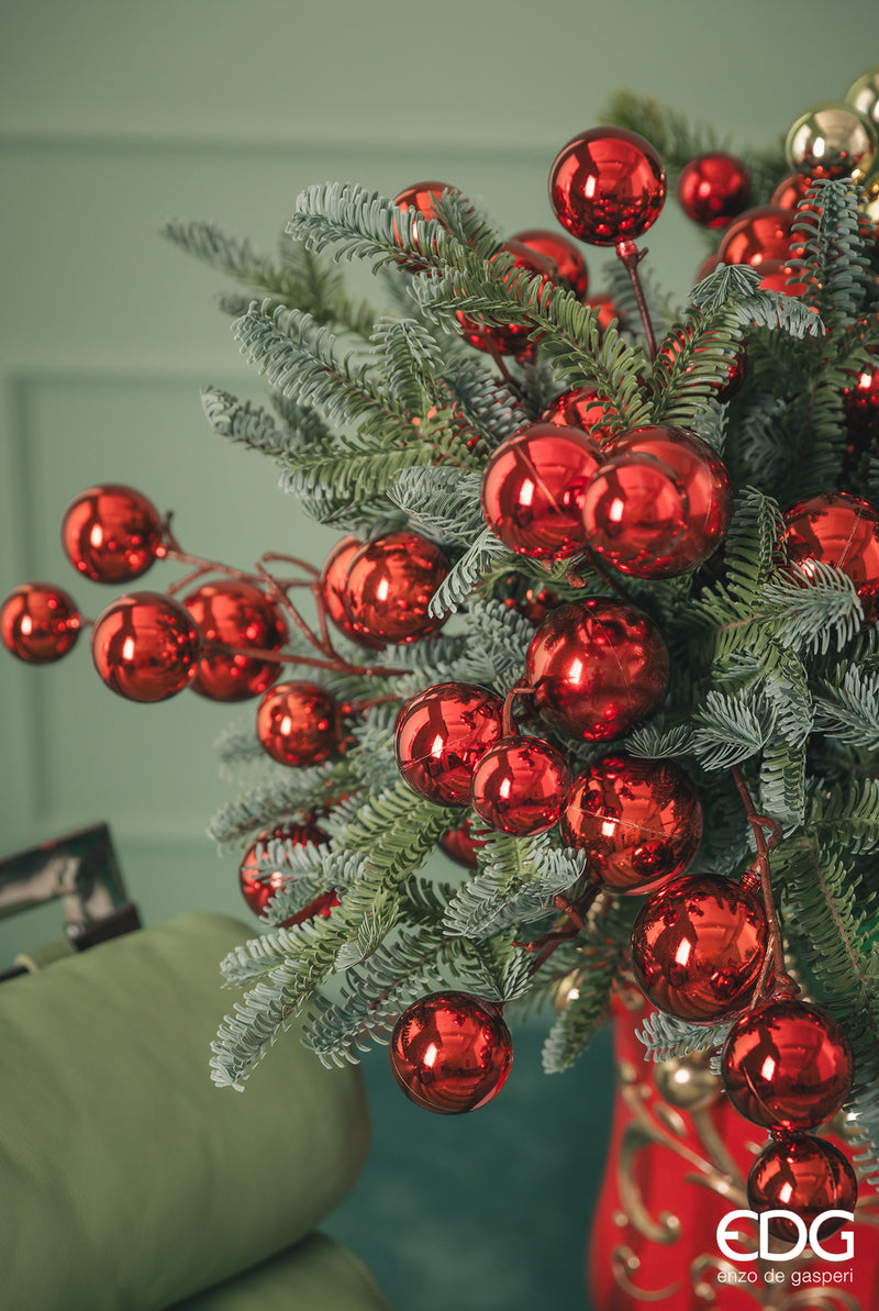 Enzo De Gasperi Decoro Palle Mix con Ramo Natale 2024