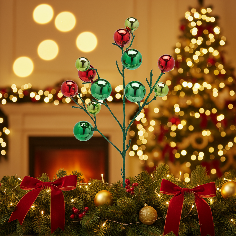 EDG Enzo De Gasperi | Ramo decorativo con mix di palline Natale 2025