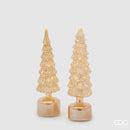 EDG Enzo De Gasperi | Pino Twist con LED e movimento in vetro H 35 cm / H 40,5 cm