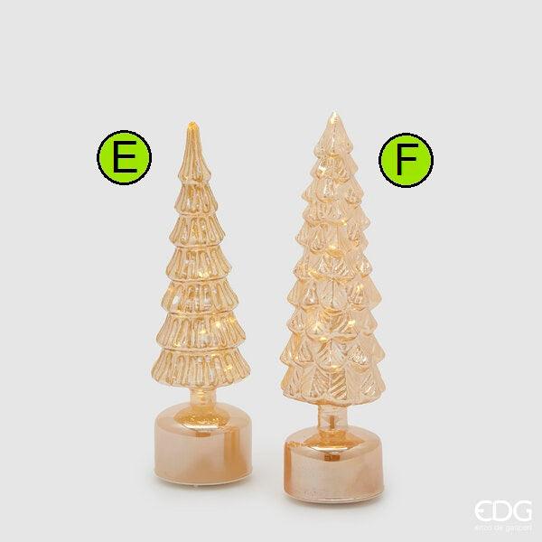 Enzo De Gasperi Pino Twist con LED e Movimento in Vetro Natale 2024