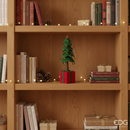 EDG Enzo De Gasperi | Pino decorativo da appendere con base a pacco Natale 2025