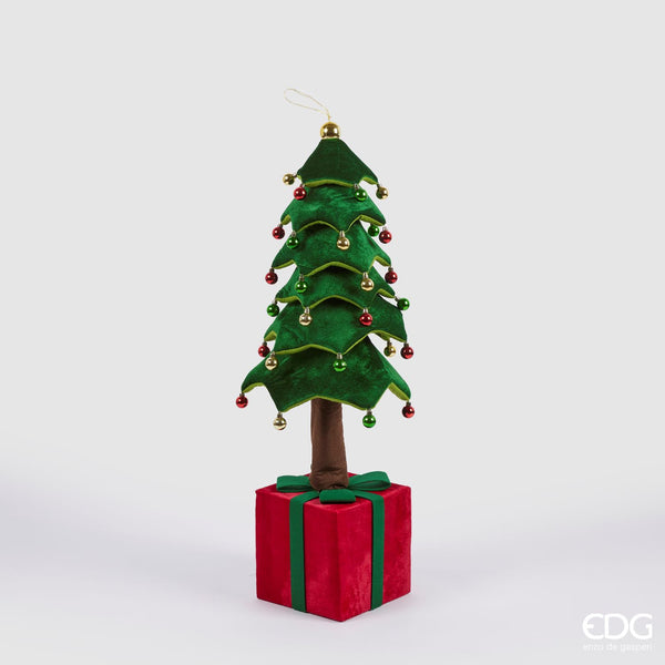 EDG Enzo De Gasperi | Pino decorativo da appensione con base a pacco Natale 2025