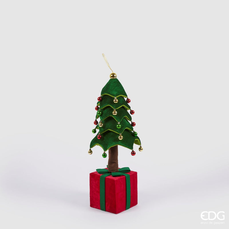 EDG Enzo De Gasperi | Pino decorativo da appensione con base a pacco Natale 2025