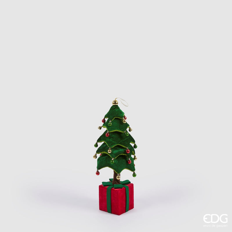 EDG Enzo De Gasperi | Pino decorativo da appensione con base a pacco Natale 2025