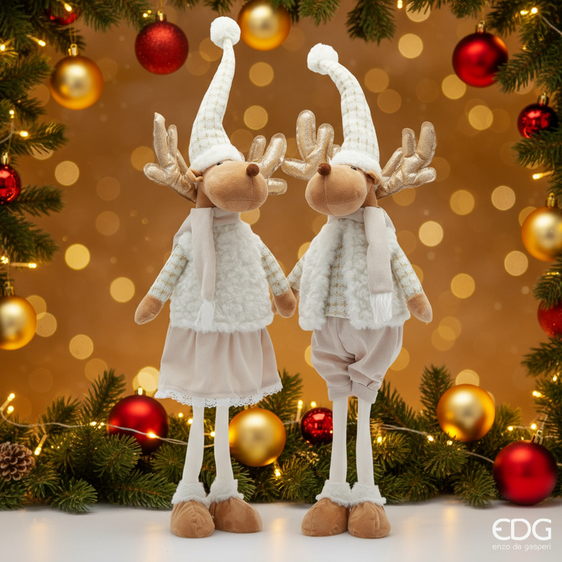 EDG Enzo De Gasperi | Decorazione in tessuto stile renna Natale 2025