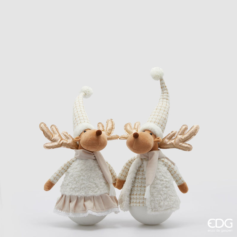 EDG Enzo De Gasperi | Decorazione in tessuto stile renna Natale 2025
