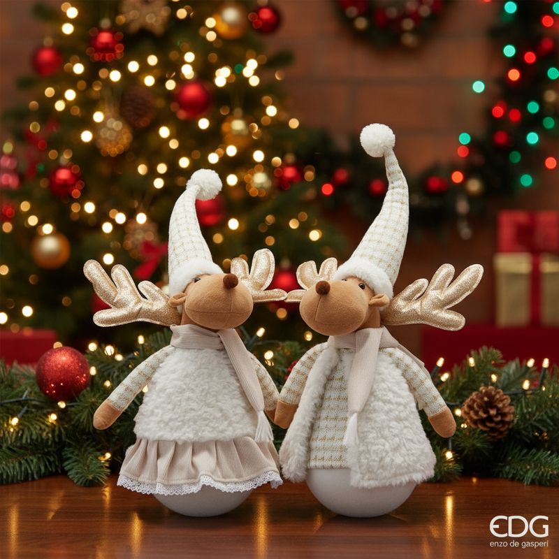 EDG Enzo De Gasperi | Decorazione in tessuto stile renna Natale 2025