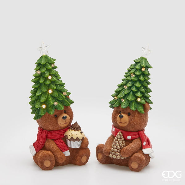 EDG Enzo De Gasperi | Decorazione orso goloso con LED Natale 2025